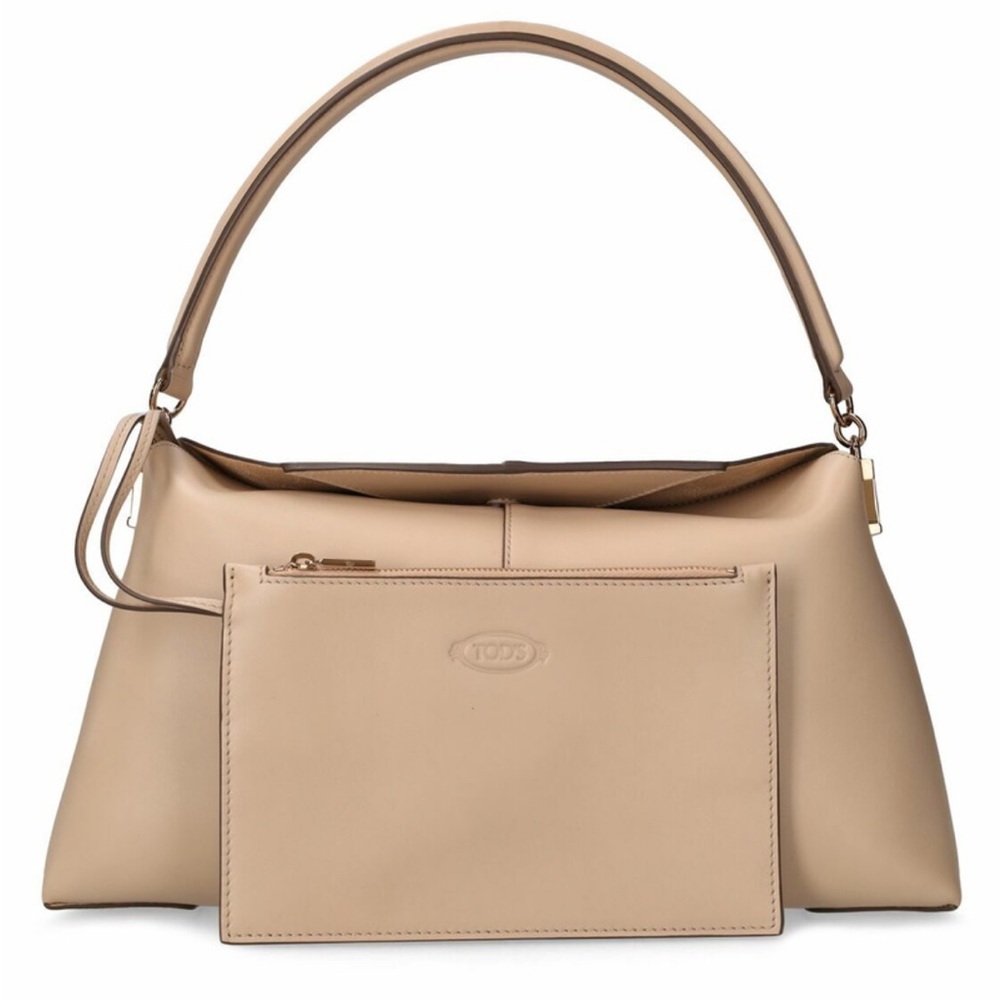 Tod's Cream Shoulder Bag with Gold Accents - Picture 3 of 16